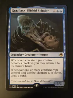 Grazilaxx, Illithid Scholar NM Adventures in the Forgotten Realms MTG FREE SHIP - Image 1