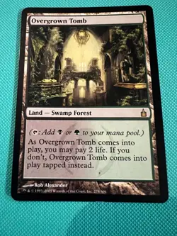 Overgrown Tomb - Ravinca : City of Guilds - MTG - Magic the Gathering - Ravnica - Image 1