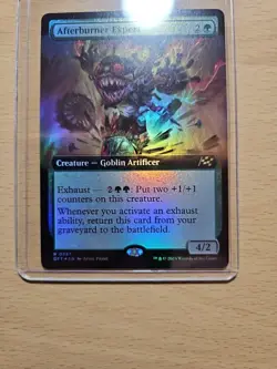 Afterburner Expert Foil Borderless Rare, Aetherdrift #387, MTG Magic - Image 2