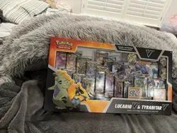 Pokemon TCG: Lucario & Tyranitar V Heavy Hitters - 14 Packs w/Evolving Skies NIB - Image 2