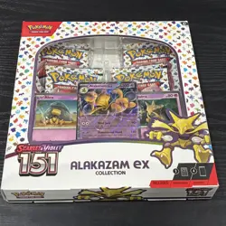 Pokemon TCG Scarlet & Violet 151 Alakazam ex Collection Box Sealed 4 Packs - Image 2