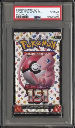 PSA 10 Gem Mint Pokemon Scarlet & Violet 151 Sealed Foil Booster Pack English - Image 1