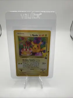POKEMON TCG BIRTHDAY PIKACHU 24 BLACK STAR PROMO HOLO NM CELEBRATIONS - Image 1