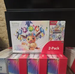 Pokemon TCG Prismatic Evolutions Costco Bundle ETB + Booster Bundle 2 of 6 - Image 1