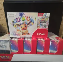 Pokemon TCG Prismatic Evolutions Costco Bundle ETB + Booster Bundle 1 of 6 - Image 1