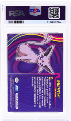 2001 Pokemon Johto League Champions Espeon Silver Foil #196 PSA 7 - Image 2