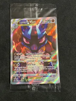 Pokemon TCG *SEALED* Lucario VSTAR SWSH291 Crown Zenith Promo (English) - NM - Image 1
