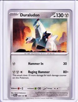 Pokemon TCG:Duraludon Common SV: Prismatic Evolutions 069/131 NM - Image 1
