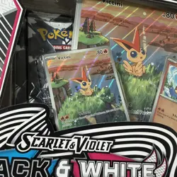 Pokemon Black Bolt & White Flare Victini Illustration Collection Box ✅ - Image 5