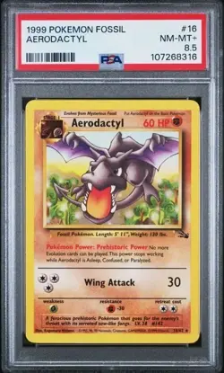 AERODACTYL #16 PSA 8.5 • 1999 POKEMON FOSSIL NM-MT Pokemon TCG - Image 1