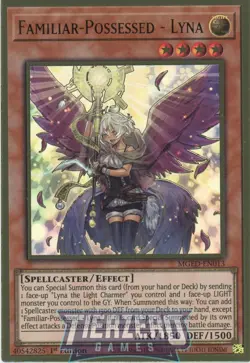 Yugioh Familiar-Possessed - Lyna(Alt Art) MGED-EN013 Premium Gold Rare 1st Ed - Image 1