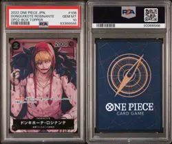 2022 One Piece JPN Op02 Donquixote Rosinante Box Topper PSA 10 - Image 3