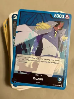 ONE PIECE TCG CCG Kuzan Full Deck: ‘Super Starter’ Blue Navy English - Image 1