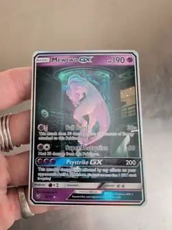 Mewtwo GX 78/73 Secret Rare Shining Legends NM Pokemon Card (Mew Tube) 2017 - Image 1