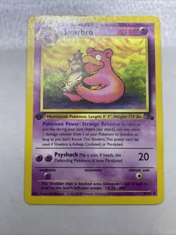 Pokemon TCG Slowbro Fossil 1st Edition Uncommon Card 43/62 - Image 3