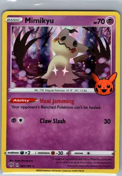 Mimikyu 081/189 Holo Trick or Trade BOOster Bundle - Pokemon Card - NM - Image 1