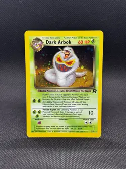 Dark Arbok 2/82 Holo Rare Card Team Rocket Vintage Wotc Pokemon Card HP - Image 1