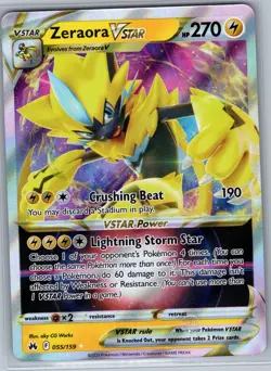 Zeraora VSTAR 055/159 Crown Zenith - Pokemon Card - NM - Image 1
