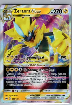 Zeraora VSTAR 055/159 Crown Zenith - Pokemon Card - NM - Image 1