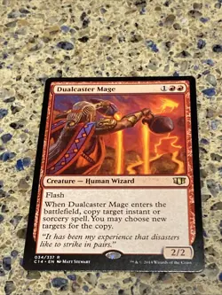 Dualcaster Mage Commander 2014 Regular MTG TCG CARD 034 NM - Image 1