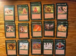 MTG: Vintage ‘96 Mirage 52 Green Card Lot - Magic The Gathering - Image 1