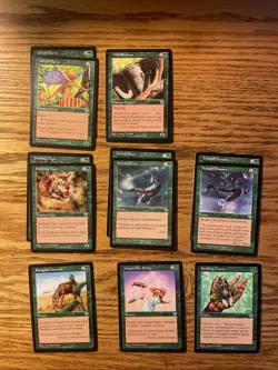 MTG: Vintage ‘96 Mirage 52 Green Card Lot - Magic The Gathering - Image 2