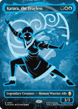 MTG English Katara, the Fearless (Borderless) (Neon Ink Foil) NM Foil - Image 1