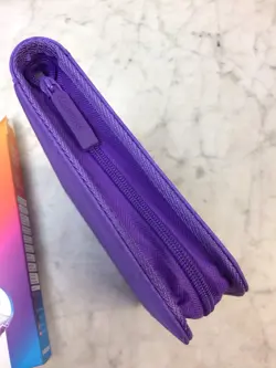 New GameGenic Card Storage Purple Zip Up 8 Pocket - Image 5