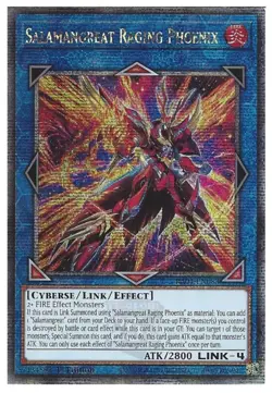 RA04-EN083 Salamangreat Raging Phoenix - Quarter Century Secret Rare Card 1st Ed - Image 1