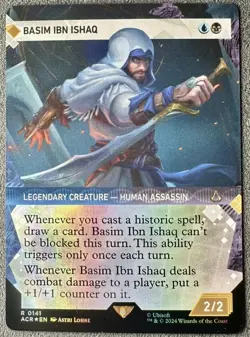 1x Basim Ibn Ishaq (0141) Showcase Foil - MTG: Assassin's Creed​ (ACR) NM/M - Image 1