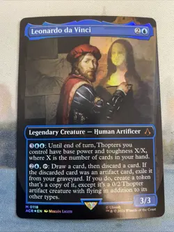 Leonardo da Vinci (0118) *Borderless FOIL*- MTG: Assassin's Creed (ACR) NM/M - Image 1