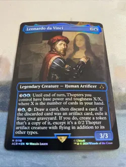 Leonardo da Vinci (0118) *Borderless FOIL*- MTG: Assassin's Creed (ACR) NM/M - Image 2