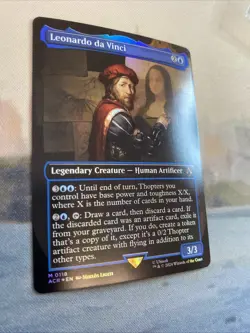 Leonardo da Vinci (0118) *Borderless FOIL*- MTG: Assassin's Creed (ACR) NM/M - Image 3