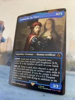 Leonardo da Vinci (0118) *Borderless FOIL*- MTG: Assassin's Creed (ACR) NM/M - Image 4