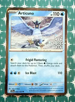 Articuno Cosmos Holo 032/159 Holiday Stamp Pokemon Card - Image 1