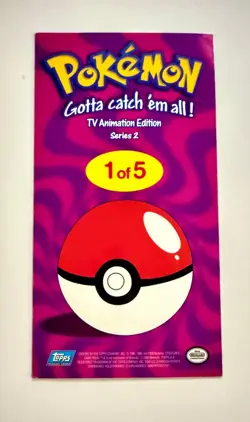 Cute Pokemon 1 of 5 Topps 2000 Chrome Oversized Box Topper Series 2 Pokemon Card - Image 2