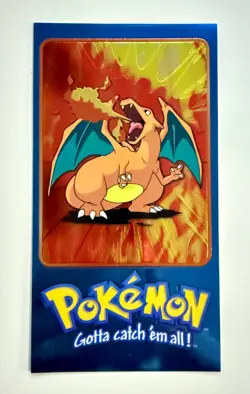 Charizard 5 of 5 Topps 2000 Chrome Oversized Box Topper Series 2 Pokemon Card - Image 1