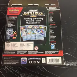 Pokemon TCG Meowscarada and Quaquaval EX Deluxe Battle Deck Set New Selead - Image 2