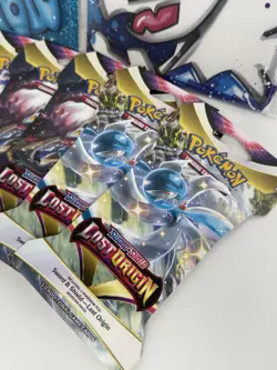 Pokemon Lost Origin Sleeved Booster Pack Art Set of 7 Packs SEALED + BONUS - Image 4
