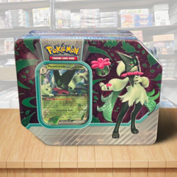 Pokemon TCG: Paldea Partners Tin (Meowscarada EX) Factory Sealed - Image 1