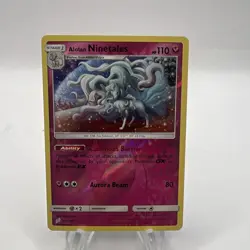 2019 Pokemon Alolan Ninetales 111/181 Sm-Team Up Holo NM - Image 1