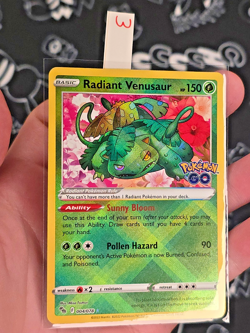 Radiant Venusaur 004/078 Pokemon GO TCG Set Holo - NM - Image 2