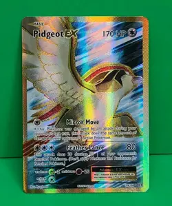 Pokemon TCG Pidgeot-EX Evolutions 104/108 Holo Full Art Ultra Rare - Image 3