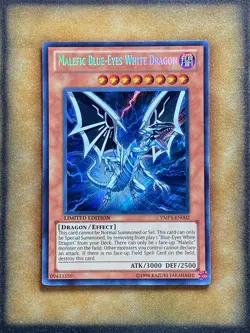 Yugioh Malefic Blue-Eyes White Dragon YMP1-EN002 Secret Rare Limited Edition NM - Image 1