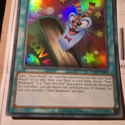 YuGiOh Toon Bookmark TOCH-EN003 Ultra Rare Unlimited Edition NM - Image 3