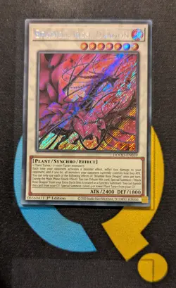 DOOD-EN039 Bramble Rose Dragon Secret Rare 1st Edition YuGiOh - Image 1