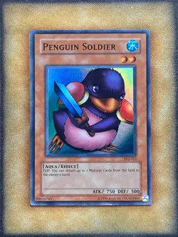 Yugioh Penguin Soldier SDJ-022 Super Rare MP - Image 1