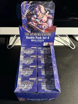 (8) ONE PIECE TCG Double Pack Set 9 The Azure Sea's Seven FACTORY SEALED NEW! - Image 1