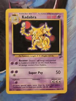 Kadabra 46/130 Base Set 2 Uncommon Pokemon Card - Image 1
