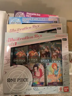 One Piece Card Game Illustration Box Vol 1-4 Sealed (English) - Image 1